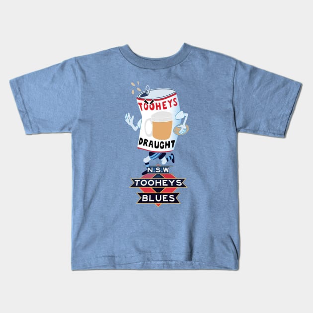 Retro Origin - NSW - TOOHEYS BLUES Kids T-Shirt by OG Ballers